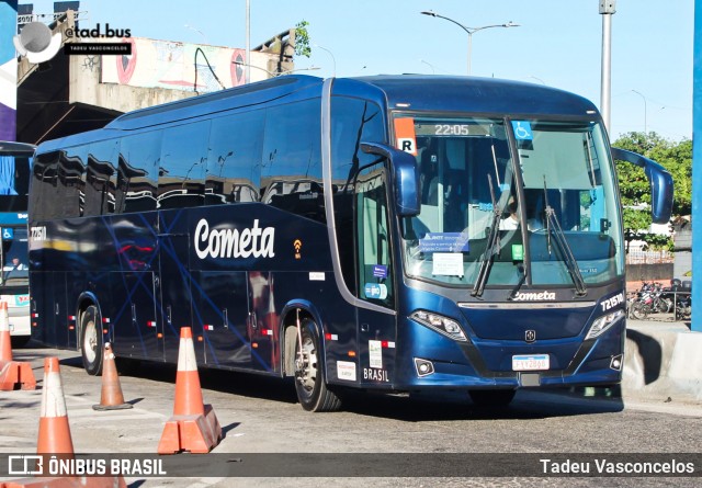 Viação Cometa 721510 na cidade de Rio de Janeiro, Rio de Janeiro, Brasil, por Tadeu Vasconcelos. ID da foto: 11921646.