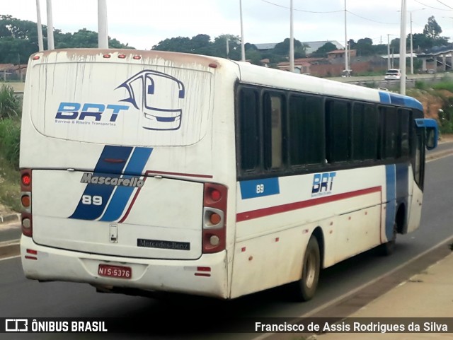 BRT - Barroso e Ribeiro Transportes 89 na cidade de Teresina, Piauí, Brasil, por Francisco de Assis Rodrigues da Silva. ID da foto: 11921714.