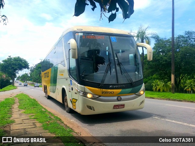Empresa Gontijo de Transportes 19190 na cidade de Ipatinga, Minas Gerais, Brasil, por Celso ROTA381. Número da foto: #11924730.