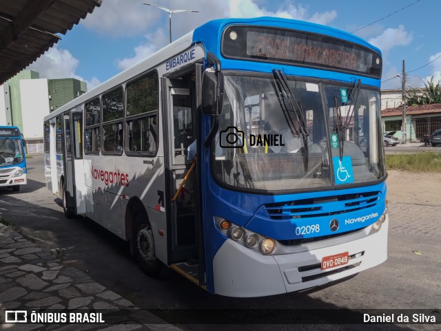 Consórcio Navegantes - 02 > Viação São Jorge > Transurb Transporte Urbano 02098 na cidade de João Pessoa, Paraíba, Brasil, por Daniel da Silva. Número da foto: #11924370.
