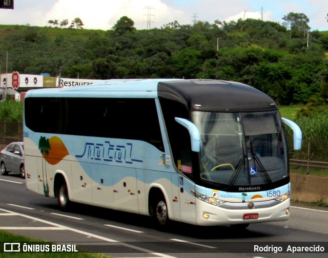 Transportadora Turística Natal 1580 na cidade de Aparecida, São Paulo, Brasil, por Rodrigo  Aparecido. ID da foto: 11924622.