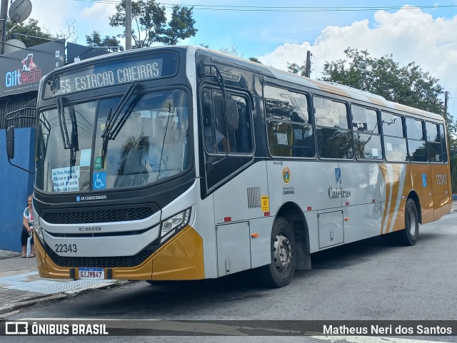 Viação Cidade de Caieiras 22343 na cidade de Caieiras, São Paulo, Brasil, por Matheus Neri dos Santos. ID da foto: 11923951.