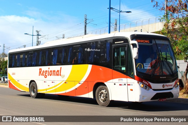 Viação Regional 2404 na cidade de Salvador, Bahia, Brasil, por Paulo Henrique Pereira Borges. Número da foto: #11924883.