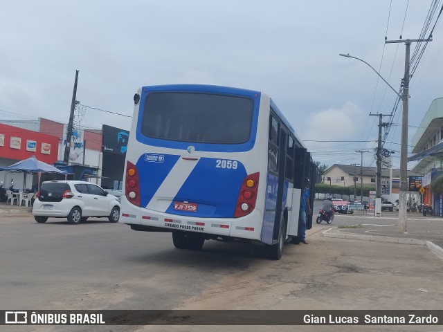 Transvida Transporte Coletivo 2059 na cidade de Ji-Paraná, Rondônia, Brasil, por Gian Lucas  Santana Zardo. Número da foto: #11923905.