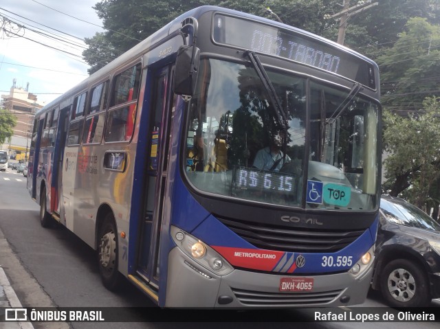 Empresa de Ônibus Vila Galvão 30.595 na cidade de Guarulhos, São Paulo, Brasil, por Rafael Lopes de Oliveira. Número da foto: #11924232.