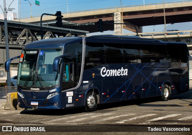 Viação Cometa 721557 na cidade de Rio de Janeiro, Rio de Janeiro, Brasil, por Tadeu Vasconcelos. ID da foto: 11924163.