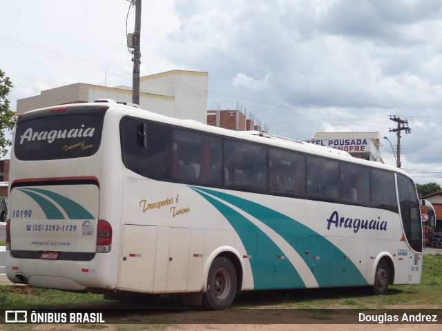 Araguaia Transporte e Turismo 10190 na cidade de Trindade, Goiás, Brasil, por Douglas Andrez. ID da foto: 11928891.