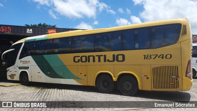 Empresa Gontijo de Transportes 18740 na cidade de Campos dos Goytacazes, Rio de Janeiro, Brasil, por Emanuel Sócrates. ID da foto: 11926297.