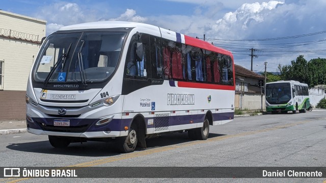 Viação Piracicabana 804 na cidade de Santos, São Paulo, Brasil, por Daniel Clemente. ID da foto: 11926733.