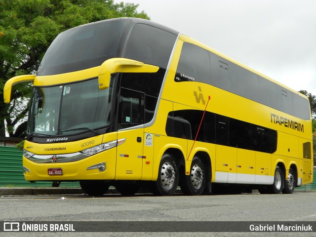 Viação Itapemirim 60090 na cidade de Curitiba, Paraná, Brasil, por Gabriel Marciniuk. Número da foto: #11927134.