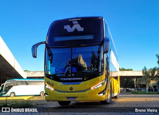 Viação Nova Itapemirim 40206 na cidade de Campos dos Goytacazes, Rio de Janeiro, Brasil, por Breno Vieira. Número da foto: #11927492.