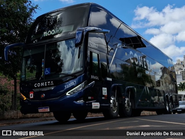 Viação Cometa 723017 na cidade de Ribeirão Preto, São Paulo, Brasil, por Daniel Aparecido De Souza. ID da foto: 11928366.