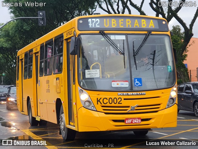 Viação Tamandaré KC002 na cidade de Curitiba, Paraná, Brasil, por Lucas Weber Calizario. Número da foto: #11926369.