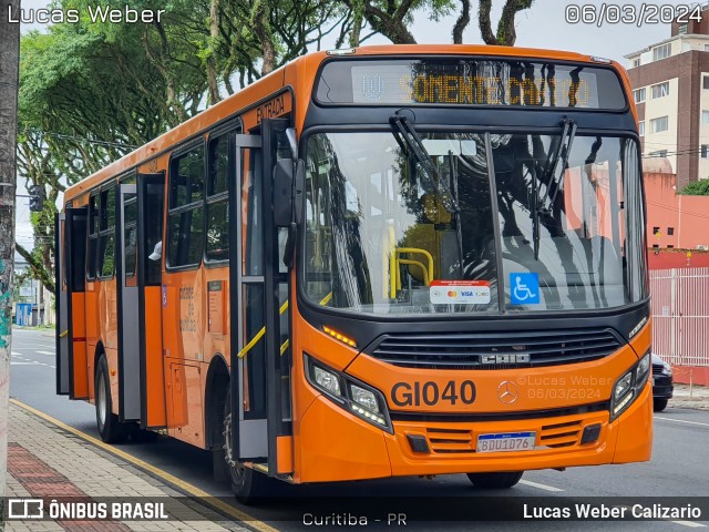 Viação Cidade Sorriso GI040 na cidade de Curitiba, Paraná, Brasil, por Lucas Weber Calizario. ID da foto: 11926367.