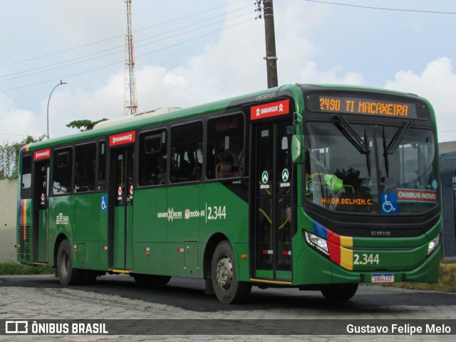 Mobibrasil São Lourenço >>> Mobi-PE 2.344 na cidade de Recife, Pernambuco, Brasil, por Gustavo Felipe Melo. ID da foto: 11929141.