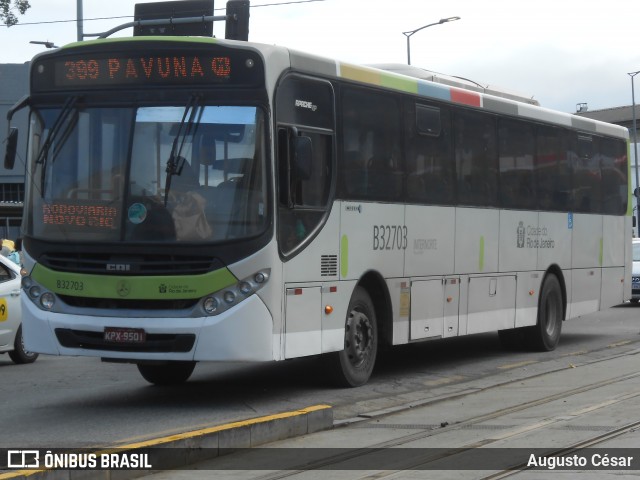 Viação Pavunense B32703 na cidade de Rio de Janeiro, Rio de Janeiro, Brasil, por Augusto César. Número da foto: #11928131.