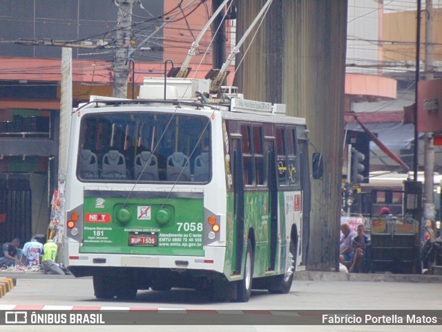 Next Mobilidade - ABC Sistema de Transporte 7058 na cidade de Santo André, São Paulo, Brasil, por Fabrício Portella Matos. Número da foto: #11927789.