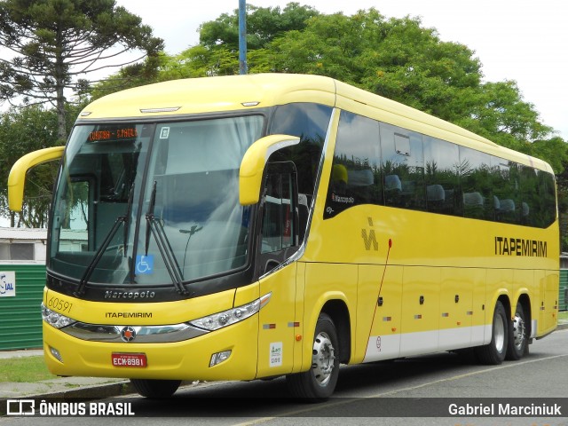 Viação Itapemirim 60591 na cidade de Curitiba, Paraná, Brasil, por Gabriel Marciniuk. Número da foto: #11927166.