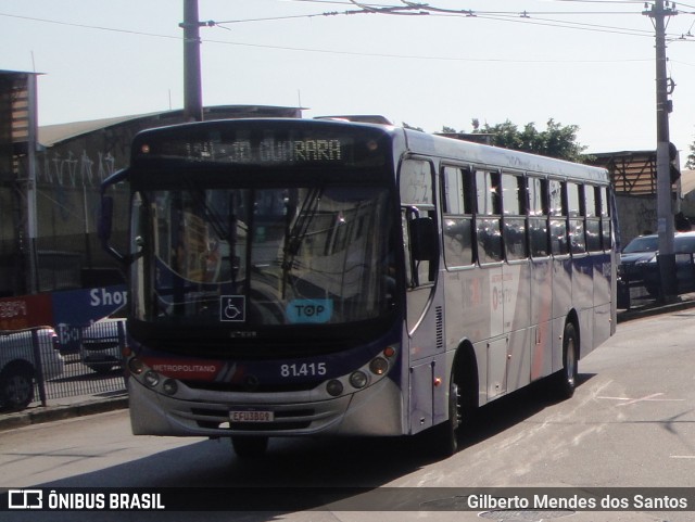 Next Mobilidade - ABC Sistema de Transporte 81.415 na cidade de Santo André, São Paulo, Brasil, por Gilberto Mendes dos Santos. ID da foto: 11929257.