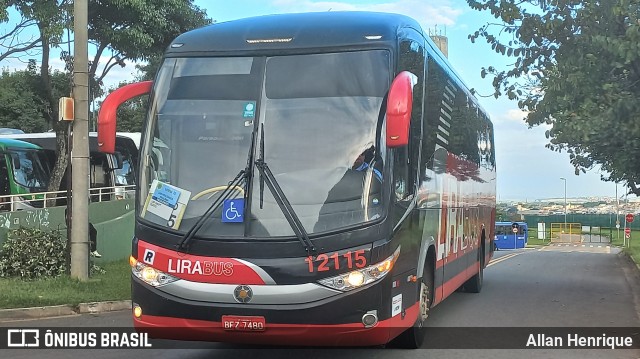 Lirabus 12115 na cidade de Paulínia, São Paulo, Brasil, por Allan Henrique. ID da foto: 11929799.