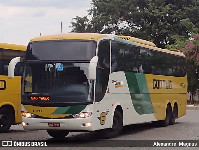 Empresa Gontijo de Transportes 14970 na cidade de Vitória da Conquista, Bahia, Brasil, por Alexandre  Magnus. ID da foto: 11931234.