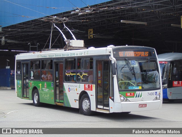 Next Mobilidade - ABC Sistema de Transporte 7400 na cidade de Santo André, São Paulo, Brasil, por Fabrício Portella Matos. Número da foto: #11930654.