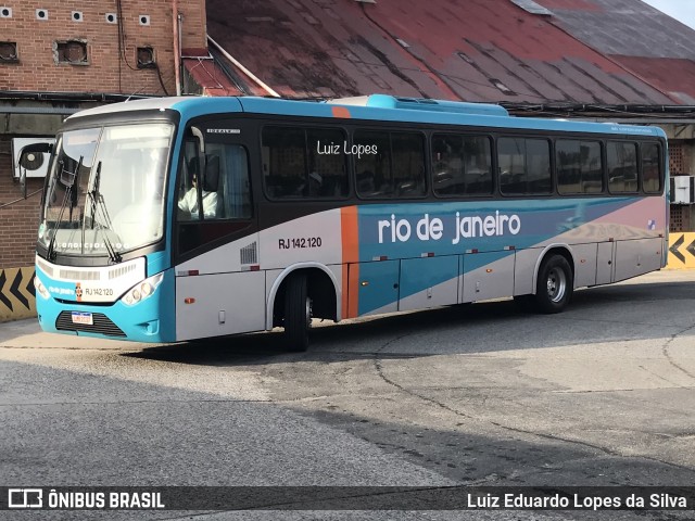 Expresso Rio de Janeiro RJ 142.120 na cidade de Niterói, Rio de Janeiro, Brasil, por Luiz Eduardo Lopes da Silva. ID da foto: 11929299.