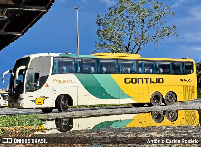 Empresa Gontijo de Transportes 14455 na cidade de Juiz de Fora, Minas Gerais, Brasil, por Antônio Carlos Rosário. ID da foto: 11930014.