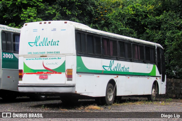 Hellotur – Transportes Hello 0932 na cidade de Concórdia, Santa Catarina, Brasil, por Diego Lip. ID da foto: 11930624.