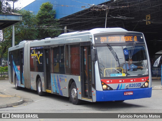 Next Mobilidade - ABC Sistema de Transporte 8203 na cidade de Santo André, São Paulo, Brasil, por Fabrício Portella Matos. Número da foto: #11930723.