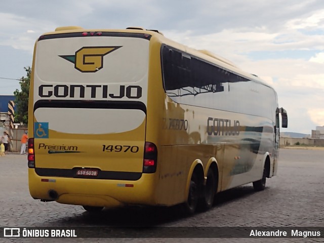 Empresa Gontijo de Transportes 14970 na cidade de Vitória da Conquista, Bahia, Brasil, por Alexandre  Magnus. ID da foto: 11931247.