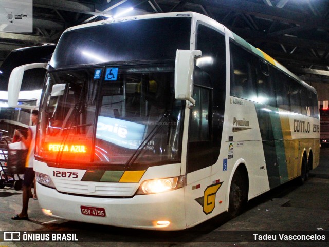 Empresa Gontijo de Transportes 12875 na cidade de Rio de Janeiro, Rio de Janeiro, Brasil, por Tadeu Vasconcelos. ID da foto: 11986970.