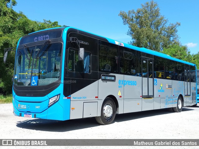 BRT Sorocaba Concessionária de Serviços Públicos SPE S/A 3407 na cidade de Sorocaba, São Paulo, Brasil, por Matheus Gabriel dos Santos. ID da foto: 11986937.