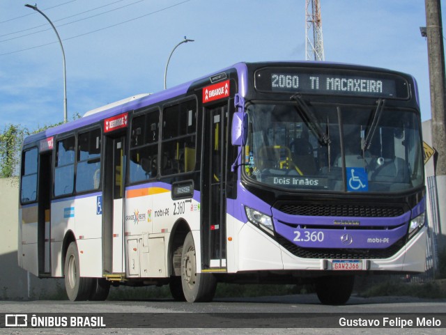 Mobibrasil São Lourenço >>> Mobi-PE 2.360 na cidade de Recife, Pernambuco, Brasil, por Gustavo Felipe Melo. ID da foto: 11987486.