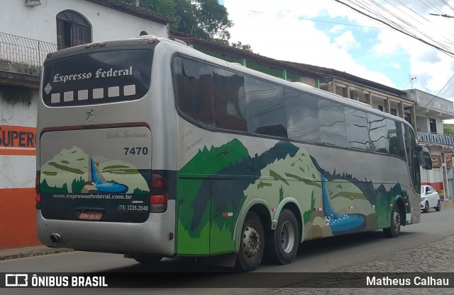 Expresso Federal 7470 na cidade de Laje, Bahia, Brasil, por Matheus Calhau. ID da foto: 11986827.