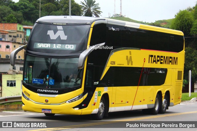 Viação Nova Itapemirim 40296 na cidade de Barra do Piraí, Rio de Janeiro, Brasil, por Paulo Henrique Pereira Borges. Número da foto: #11987572.