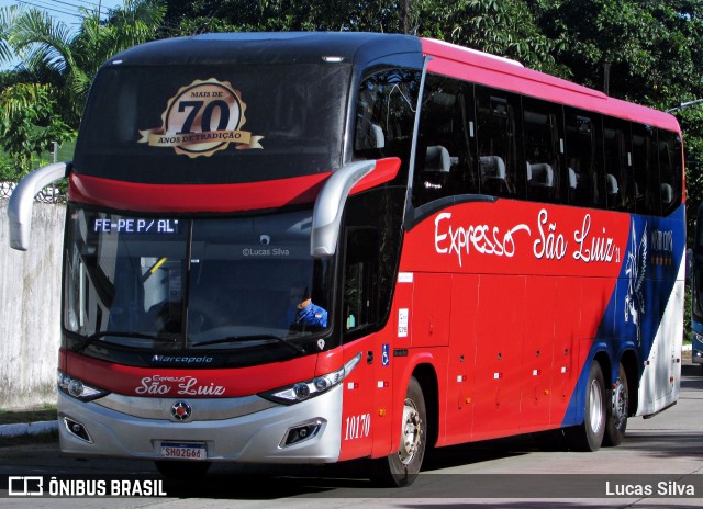 Expresso São Luiz 10170 na cidade de Recife, Pernambuco, Brasil, por Lucas Silva. Número da foto: #11987539.
