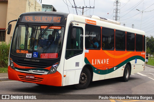 Linave Transportes RJ 146.050 na cidade de Nova Iguaçu, Rio de Janeiro, Brasil, por Paulo Henrique Pereira Borges. ID da foto: 12009256.