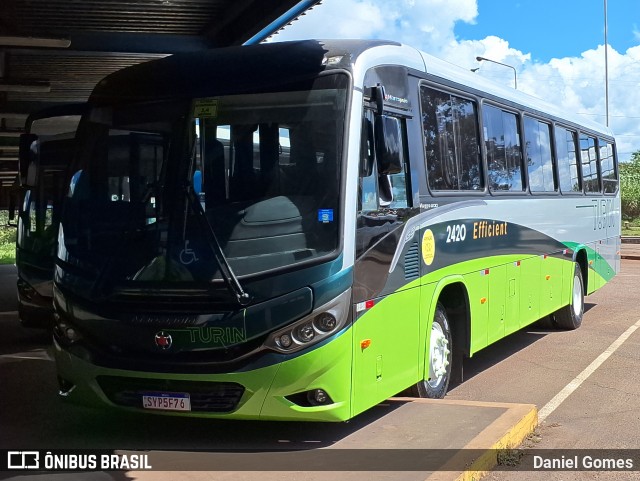 Turin Transportes 2420 na cidade de Ouro Branco, Minas Gerais, Brasil, por Daniel Gomes. ID da foto: 12009179.