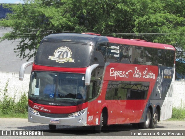 Expresso São Luiz 8010 na cidade de Caruaru, Pernambuco, Brasil, por Lenilson da Silva Pessoa. ID da foto: 12008769.