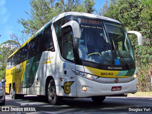 Empresa Gontijo de Transportes 18540 na cidade de Belo Horizonte, Minas Gerais, Brasil, por Douglas Yuri. Número da foto: #12008497.