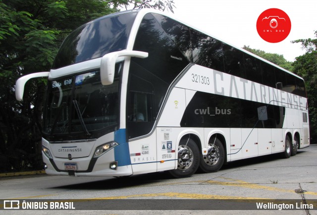 Auto Viação Catarinense 321303 na cidade de São Paulo, São Paulo, Brasil, por Wellington Lima. ID da foto: 12008210.