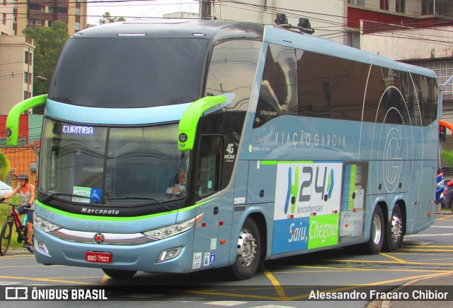 Viação Garcia 8524 na cidade de Curitiba, Paraná, Brasil, por Alessandro Fracaro Chibior. ID da foto: 12007698.