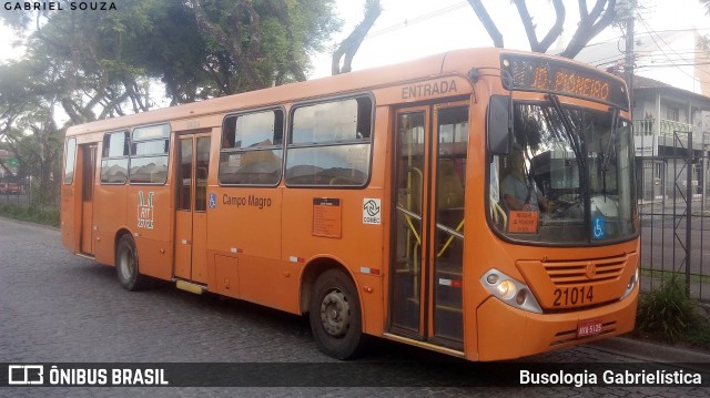 Auto Viação São Braz 21014 na cidade de Curitiba, Paraná, Brasil, por Busologia Gabrielística. ID da foto: 12008055.