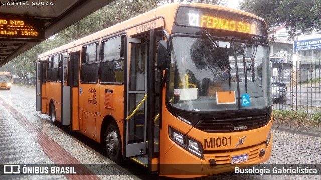 Auto Viação Mercês MI001 na cidade de Curitiba, Paraná, Brasil, por Busologia Gabrielística. Número da foto: #12007993.