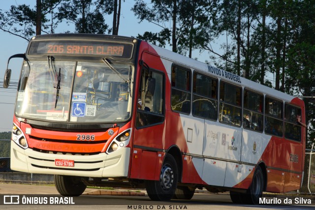 Itajaí Transportes Coletivos 2986 na cidade de Campinas, São Paulo, Brasil, por Murilo da Silva. ID da foto: 12007367.