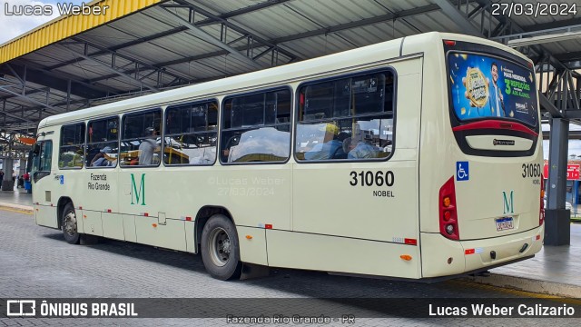 Viação Nobel 31060 na cidade de Fazenda Rio Grande, Paraná, Brasil, por Lucas Weber Calizario. Número da foto: #12007289.