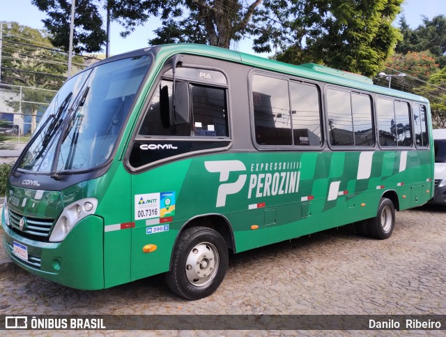 Expresso Perozini 9C31 na cidade de Valença, Rio de Janeiro, Brasil, por Danilo  Ribeiro. Número da foto: #12008683.