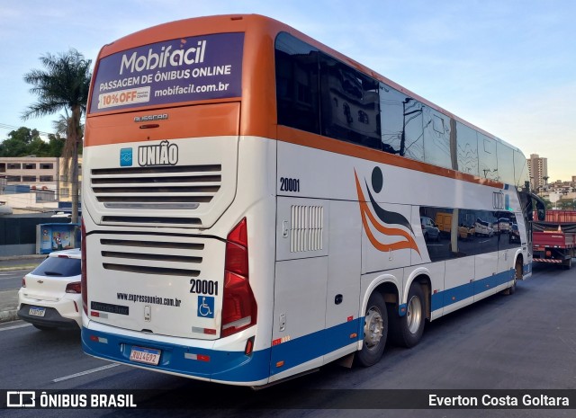 Expresso União 20001 na cidade de Cariacica, Espírito Santo, Brasil, por Everton Costa Goltara. Número da foto: #12007665.