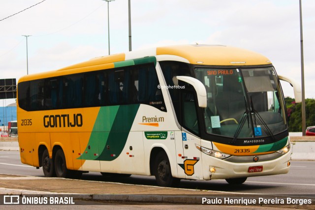 Empresa Gontijo de Transportes 21335 na cidade de São Paulo, São Paulo, Brasil, por Paulo Henrique Pereira Borges. ID da foto: 12009480.